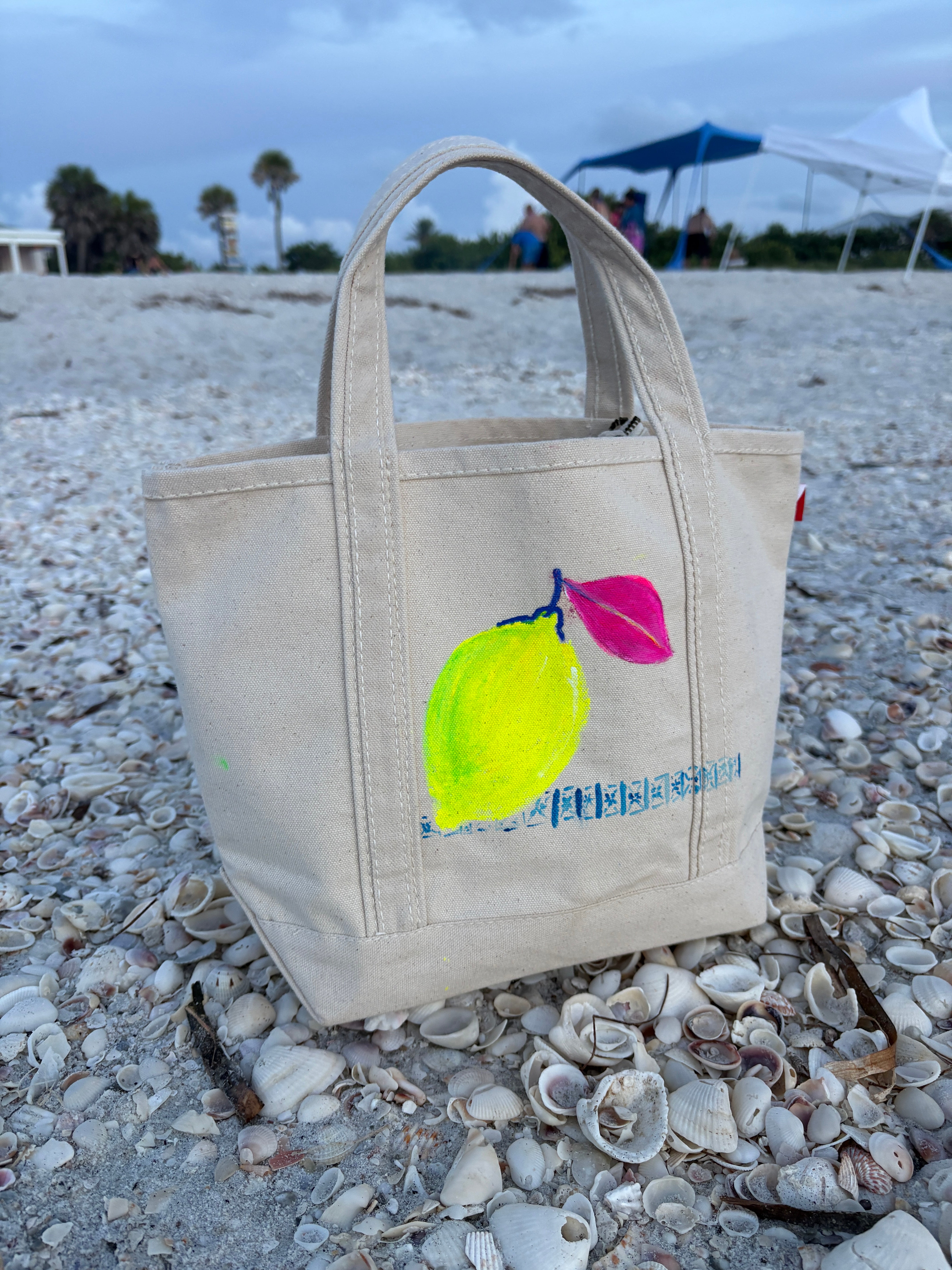 LIMONE + GELATO | Hand Painted Mini Tote