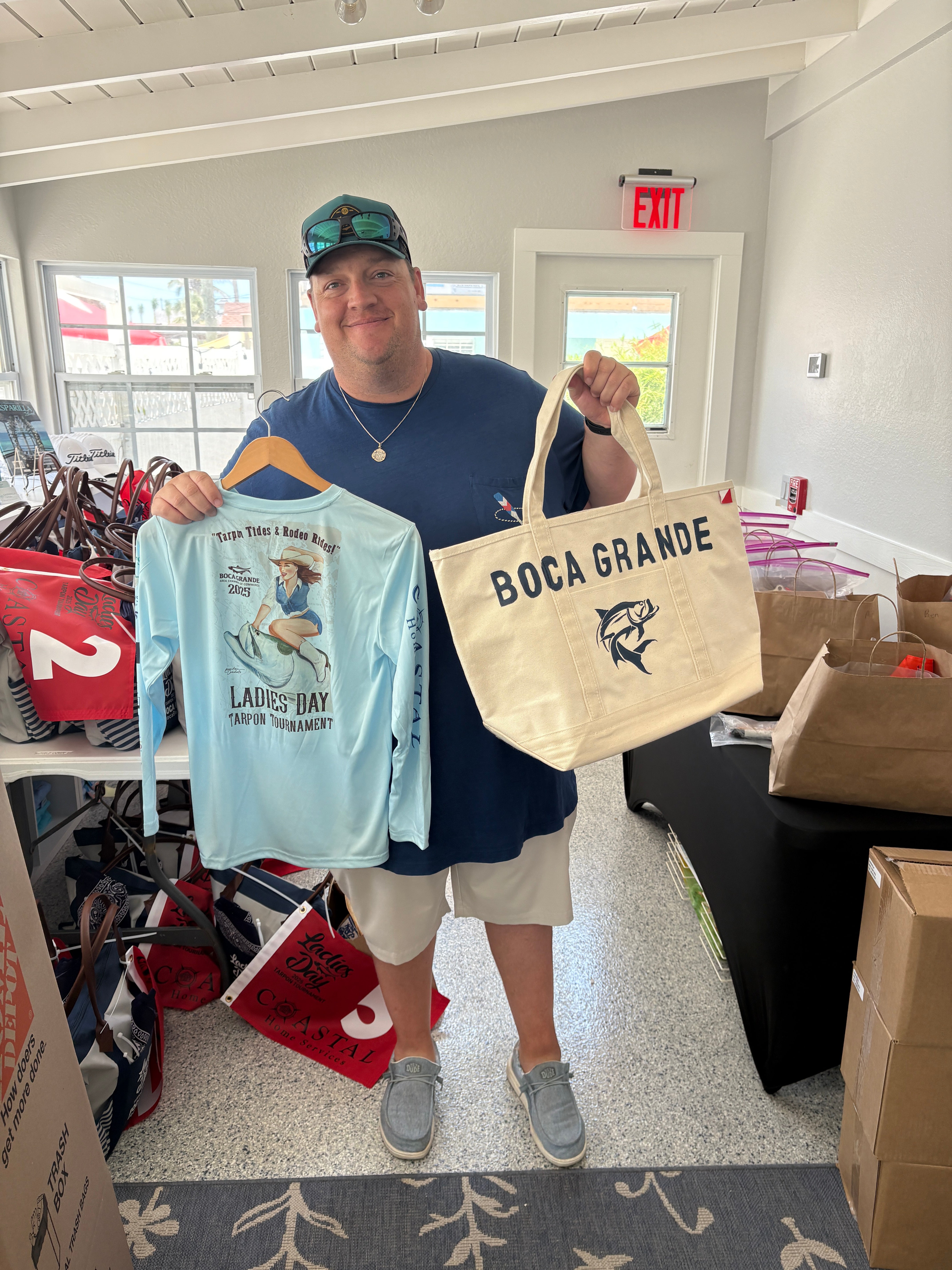 Boca Grande Tarpon Silhouette Tote