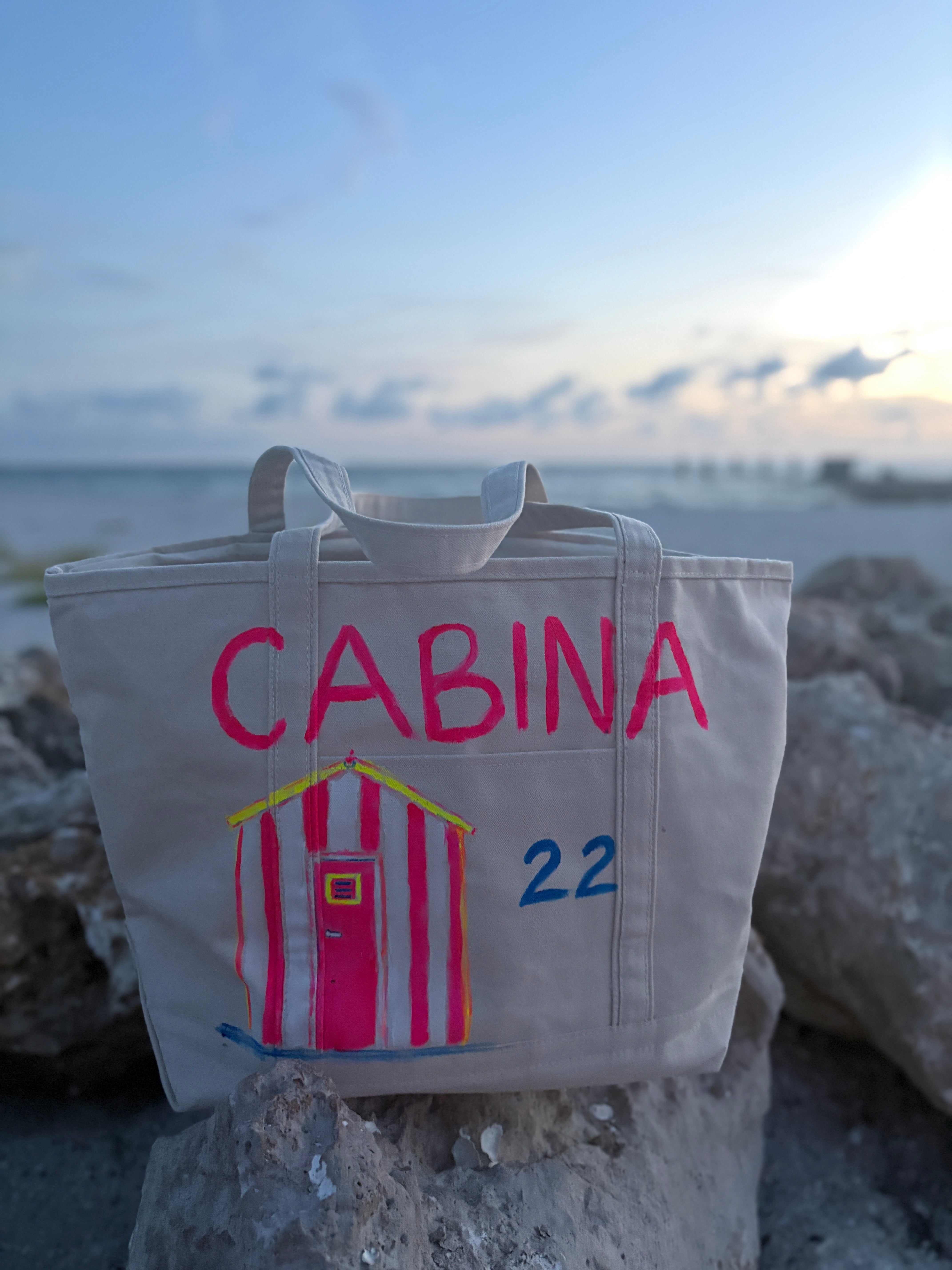 CABINA 22 | Hand Painted Large Boat & Tote