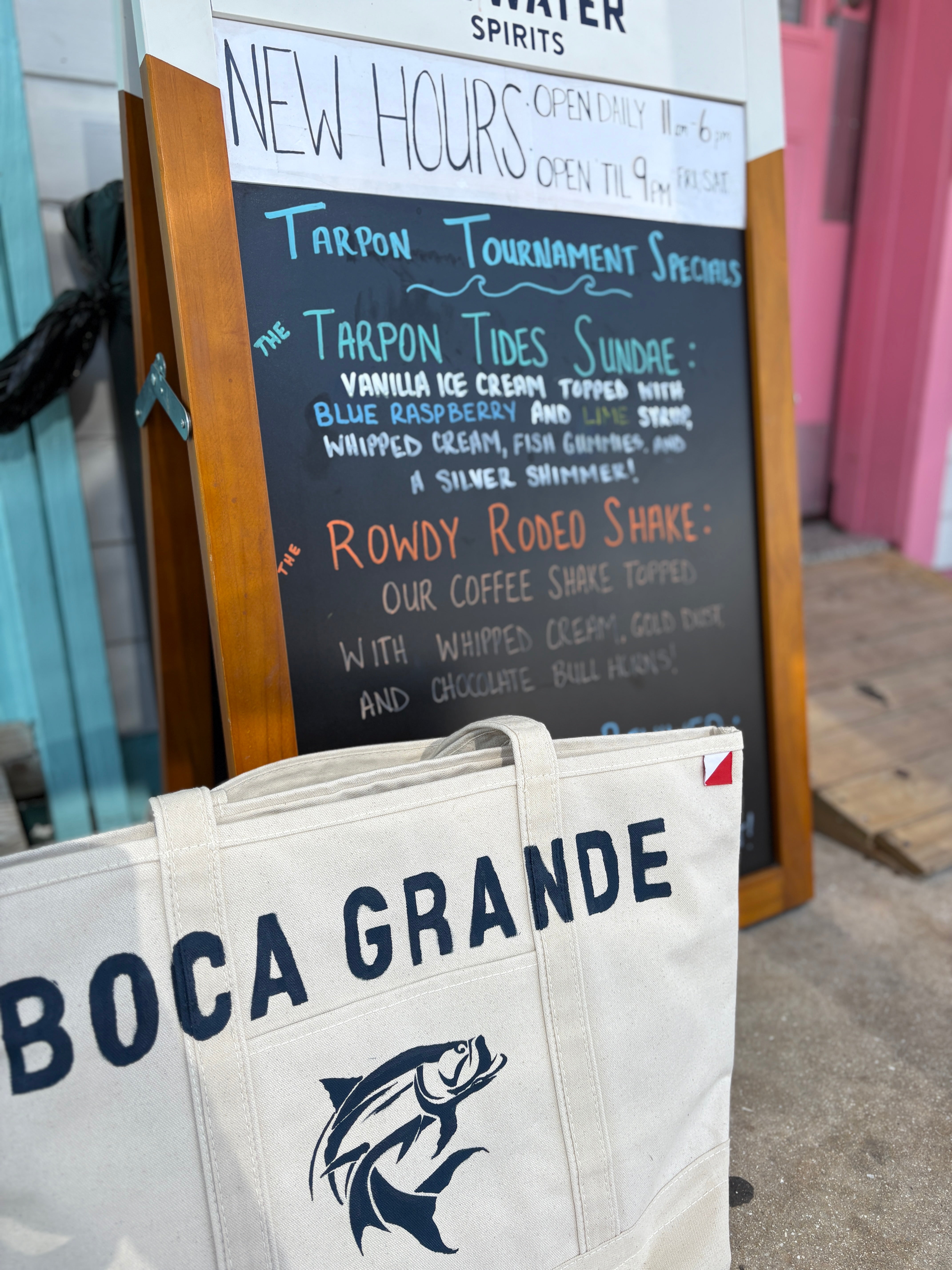 Boca Grande Tarpon Silhouette Tote