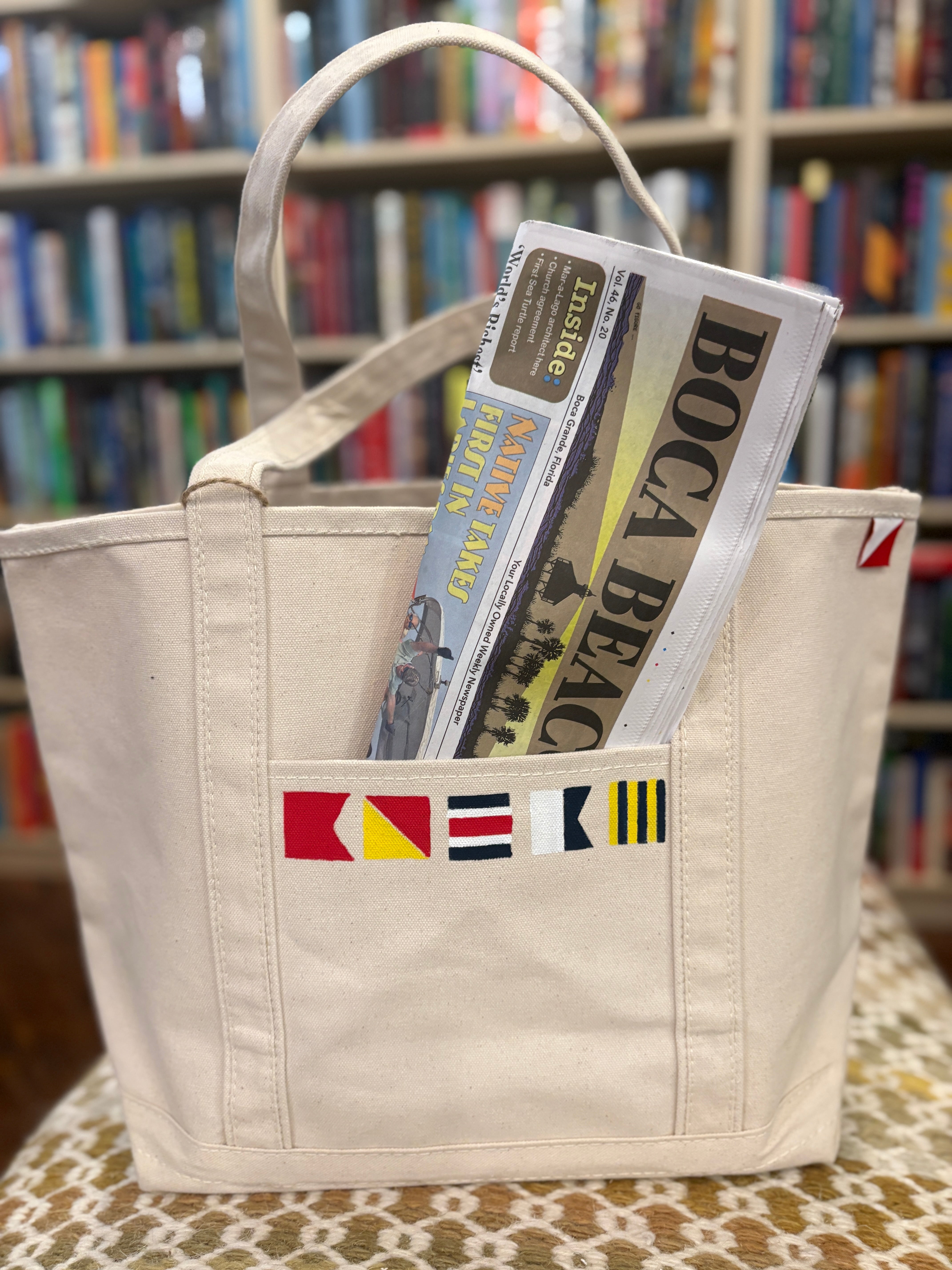 BOCA G Signal Flag medium carryall tote