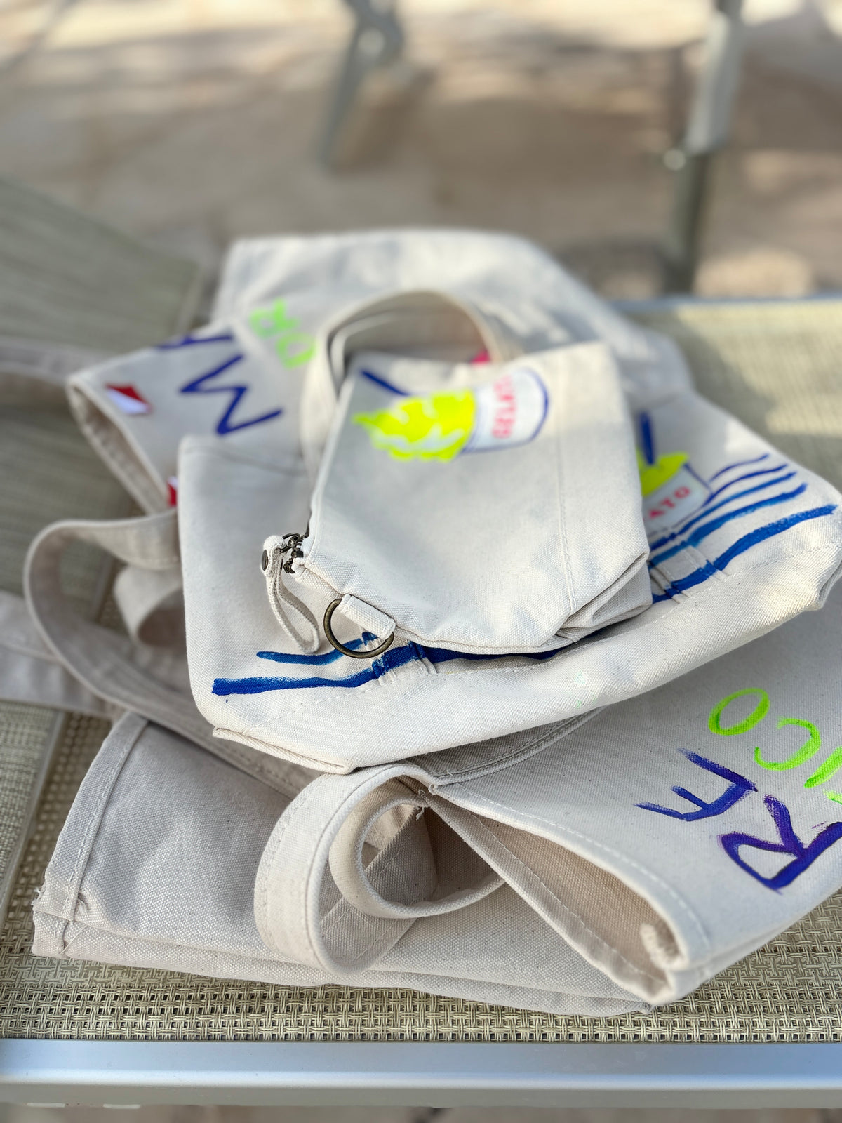 The Going Somewhere Set | Hand-Painted Travel Tote Collection