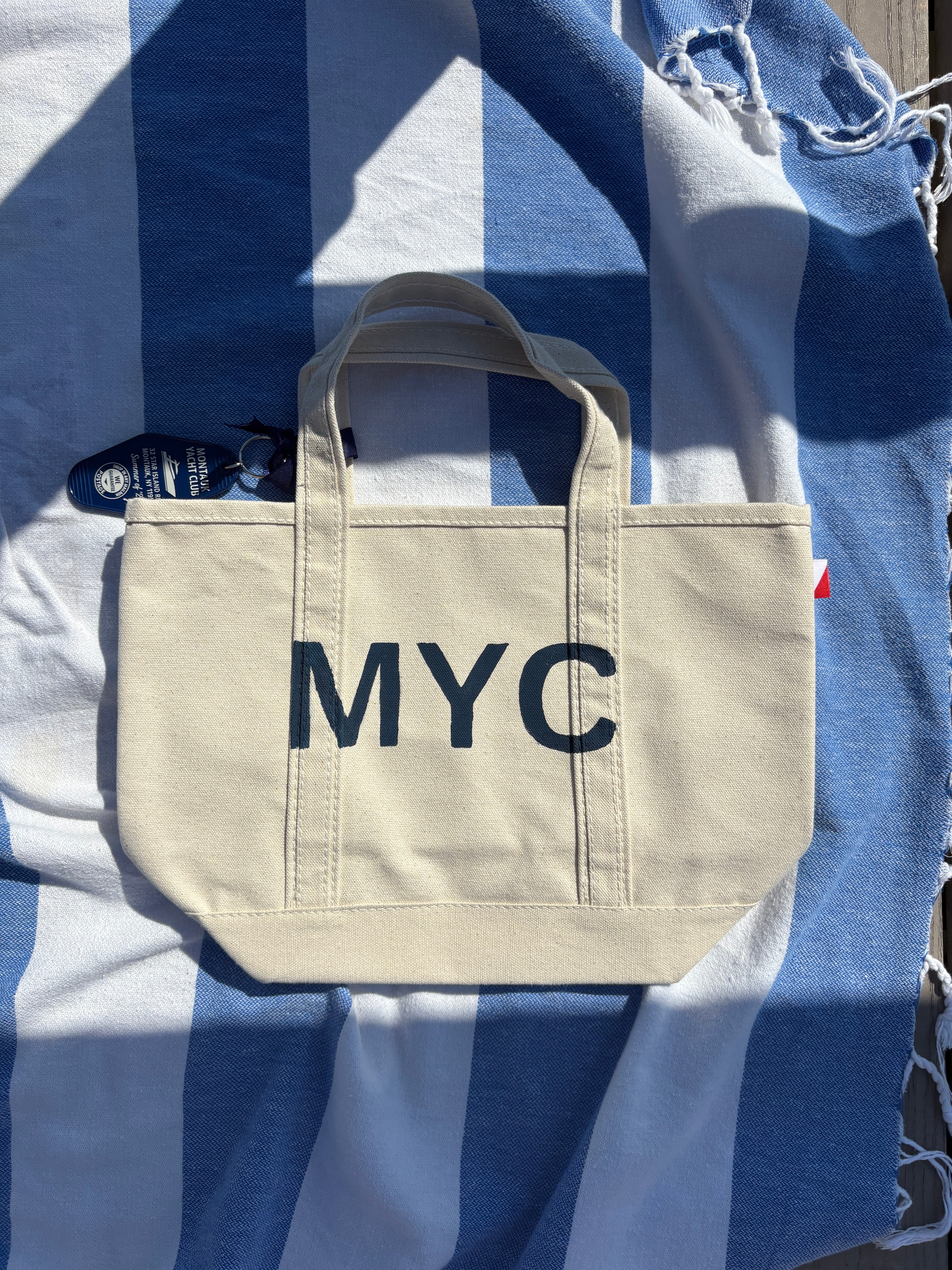 MYC hand-painted mini tote