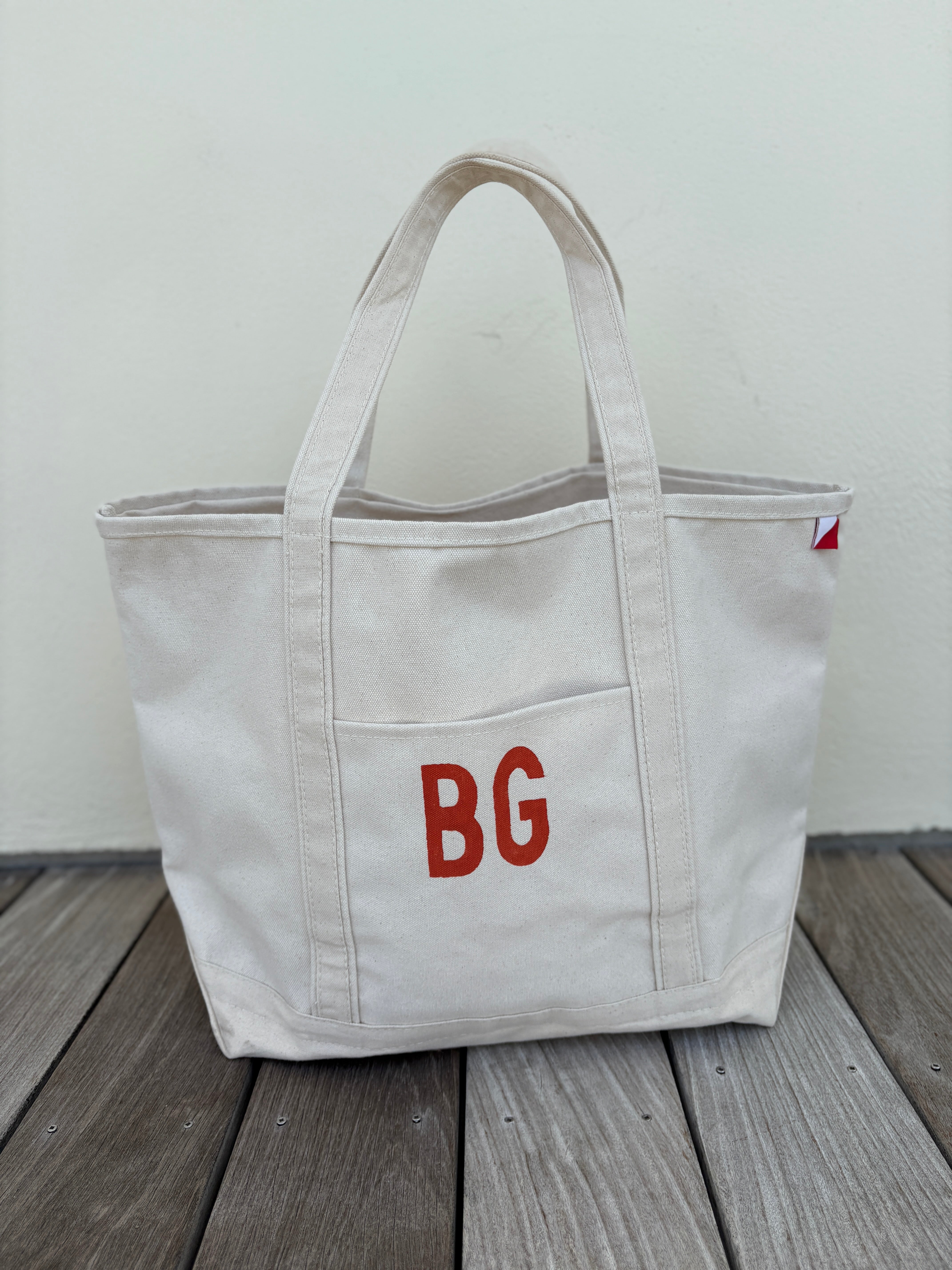 Boca Grande Coordinates Large Tote in Florida Orange