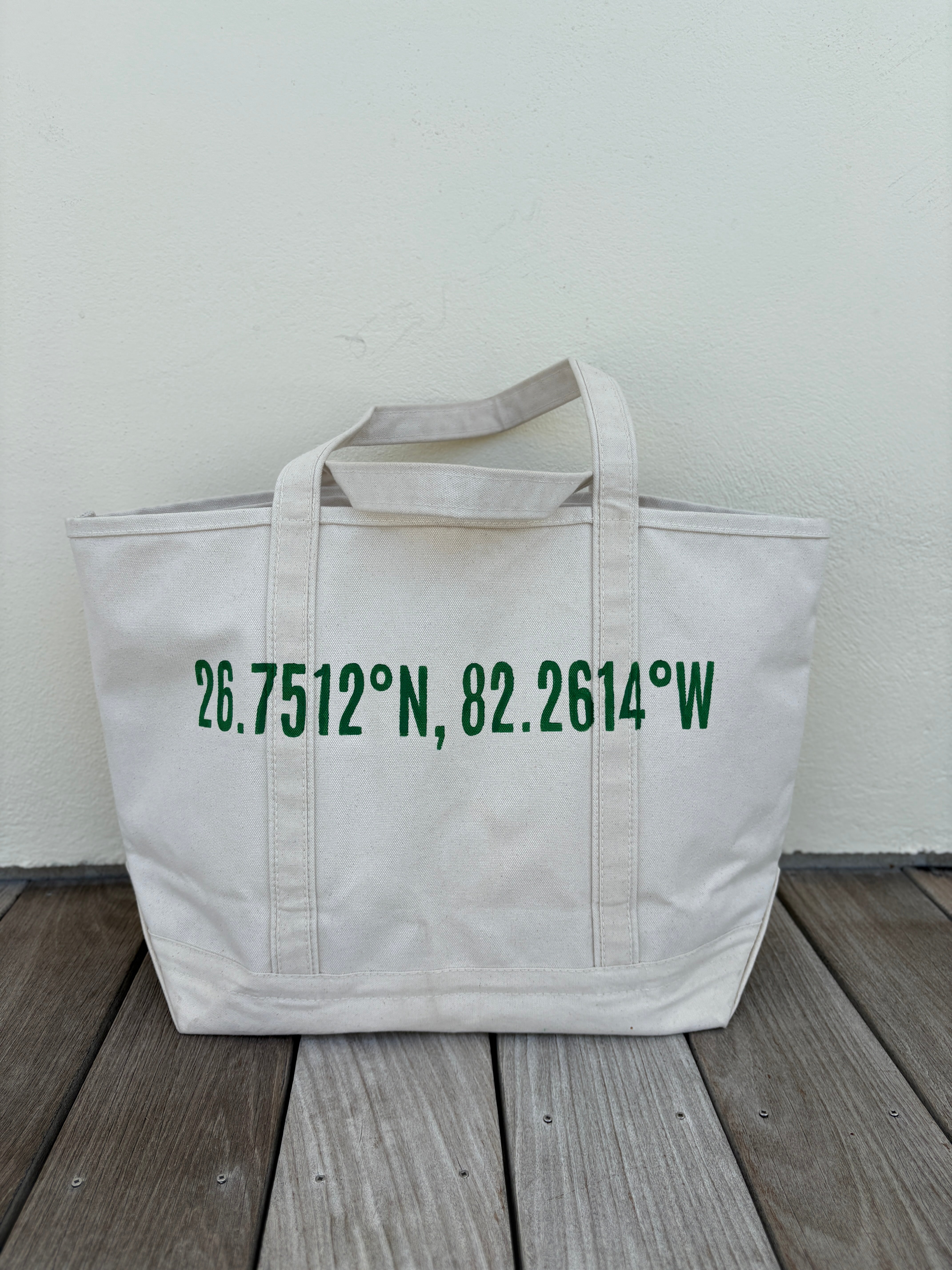 Boca Grande Coordinates Large Tote in Gasparilla Green