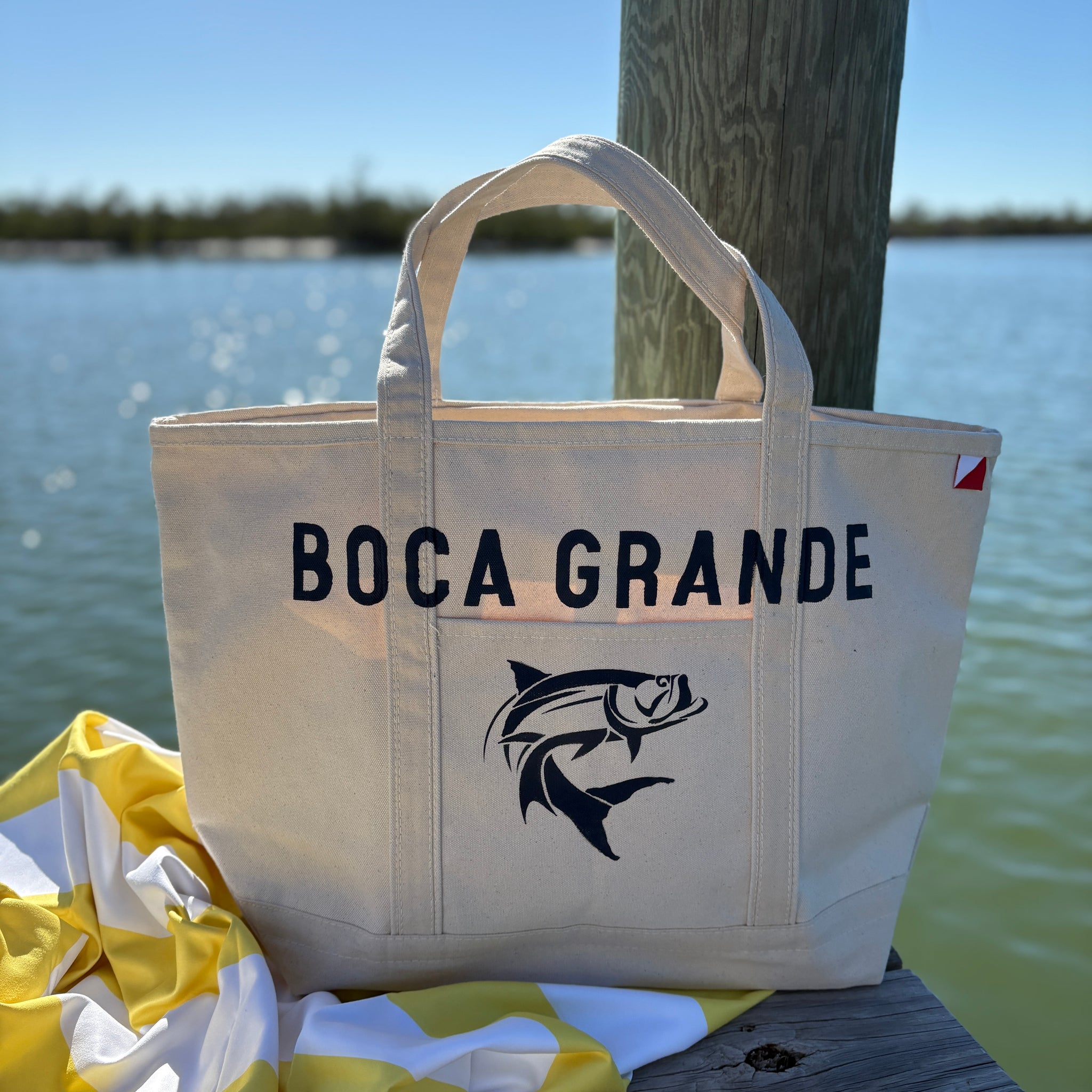 Boca Grande Tarpon Silhouette Tote
