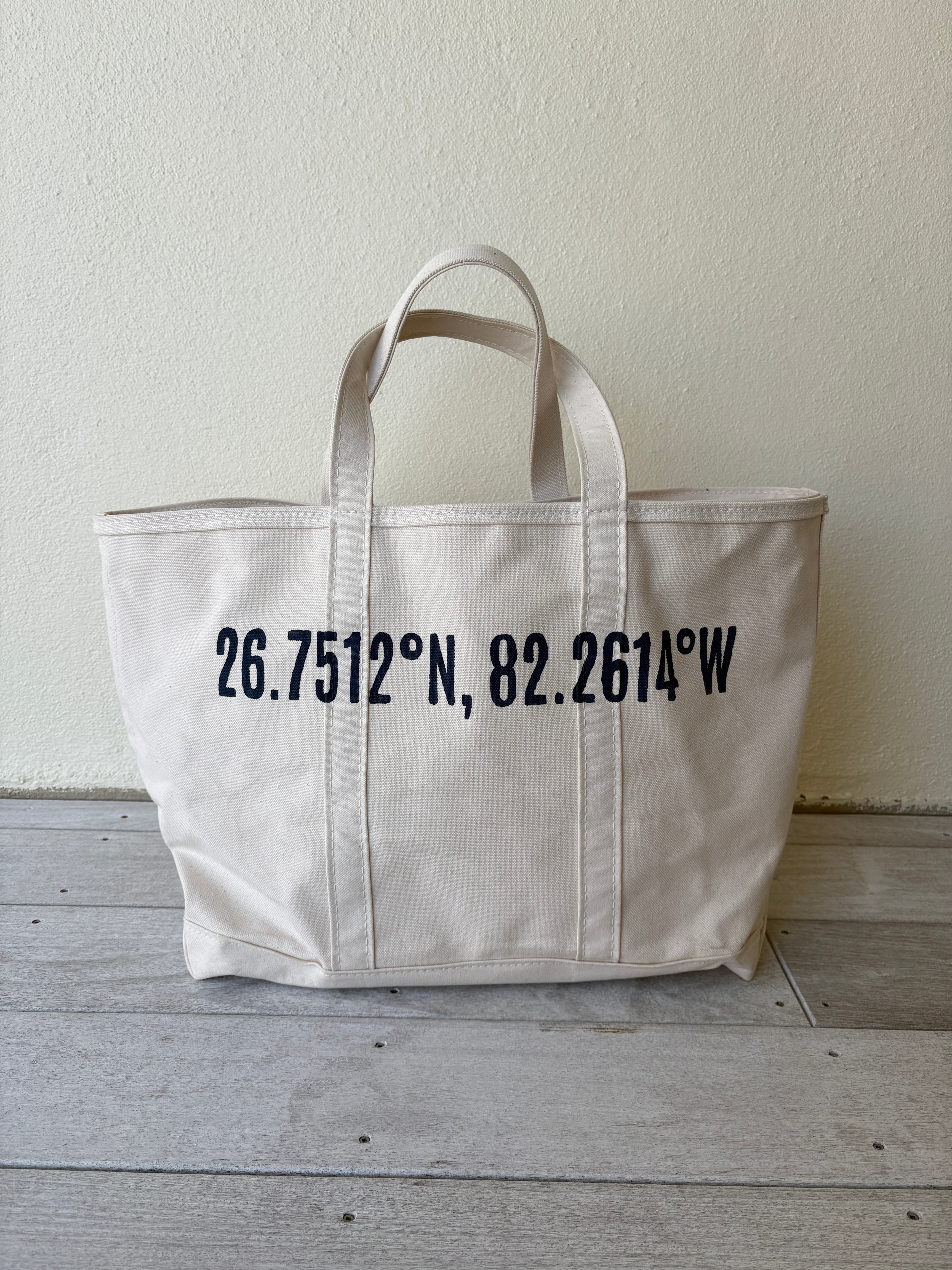 Boca Grande Coordinates Large Tote in Nautical Navy