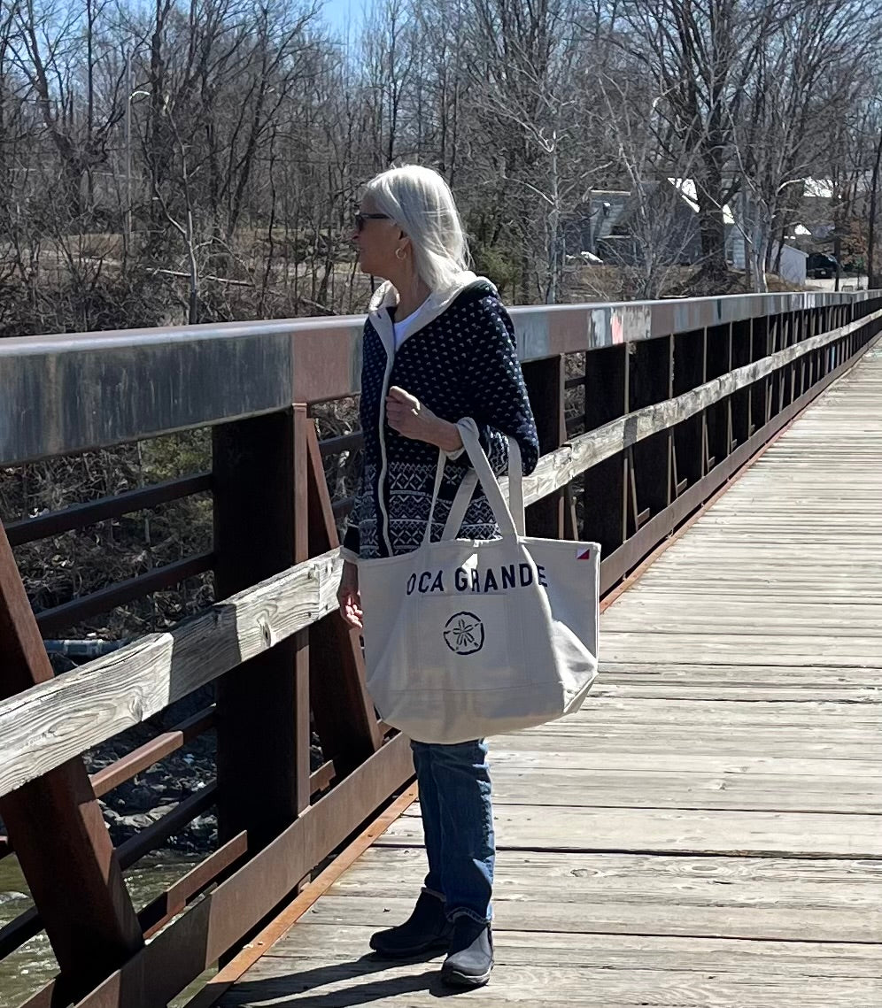 Boca Grande Sand Dollar Large Tote