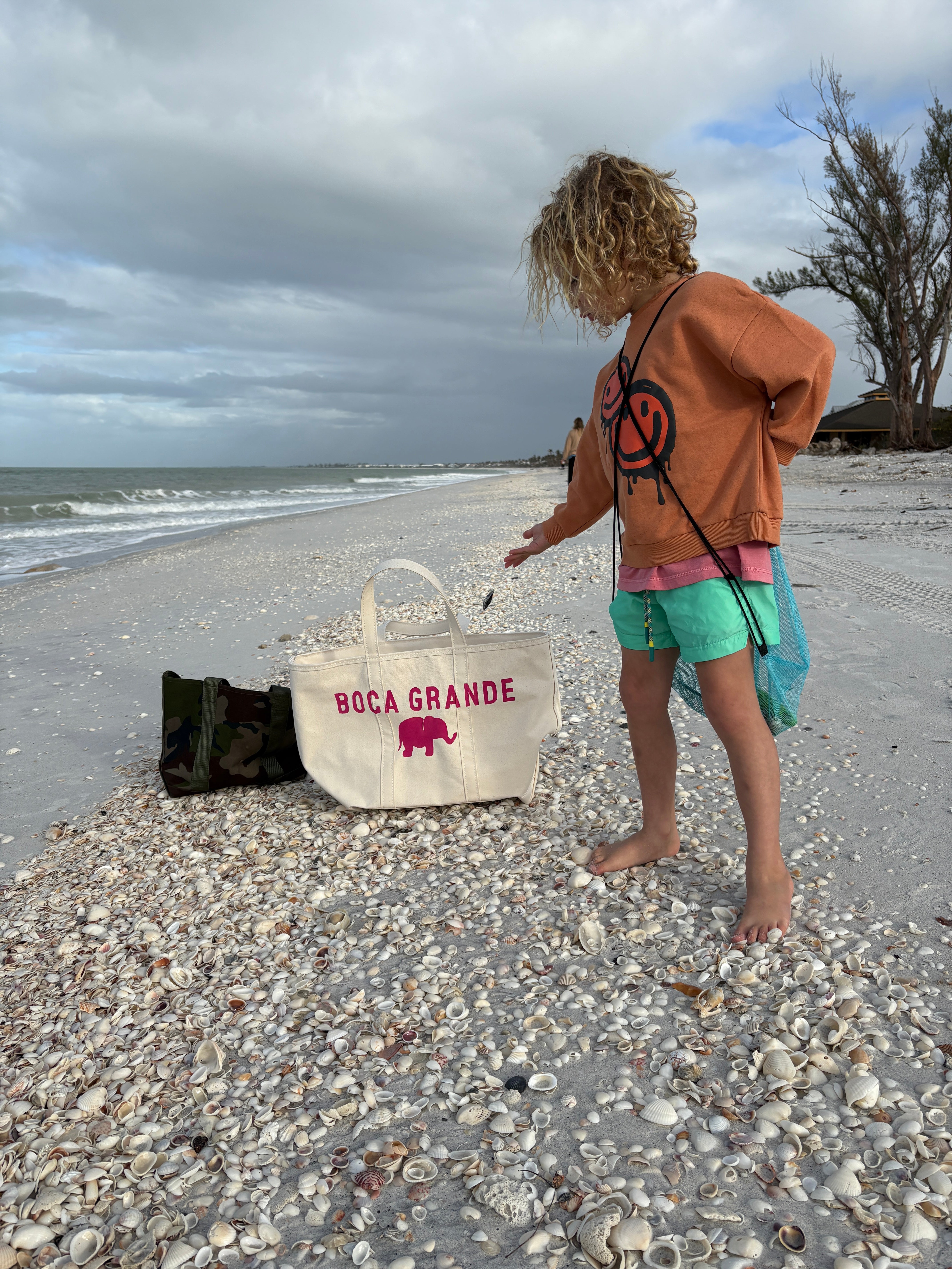 Boca Grande Pink Elephant Tote – Large