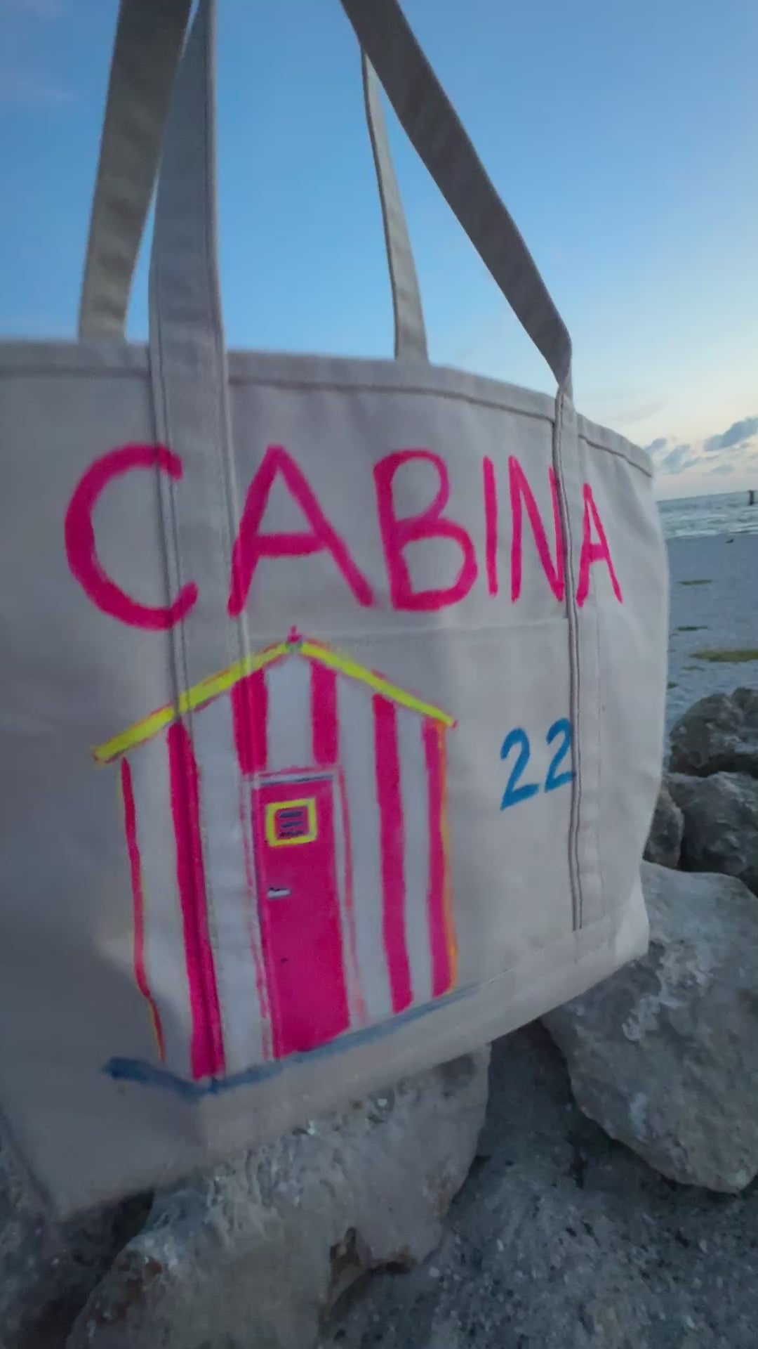 CABINA 22 | Hand Painted Large Boat & Tote