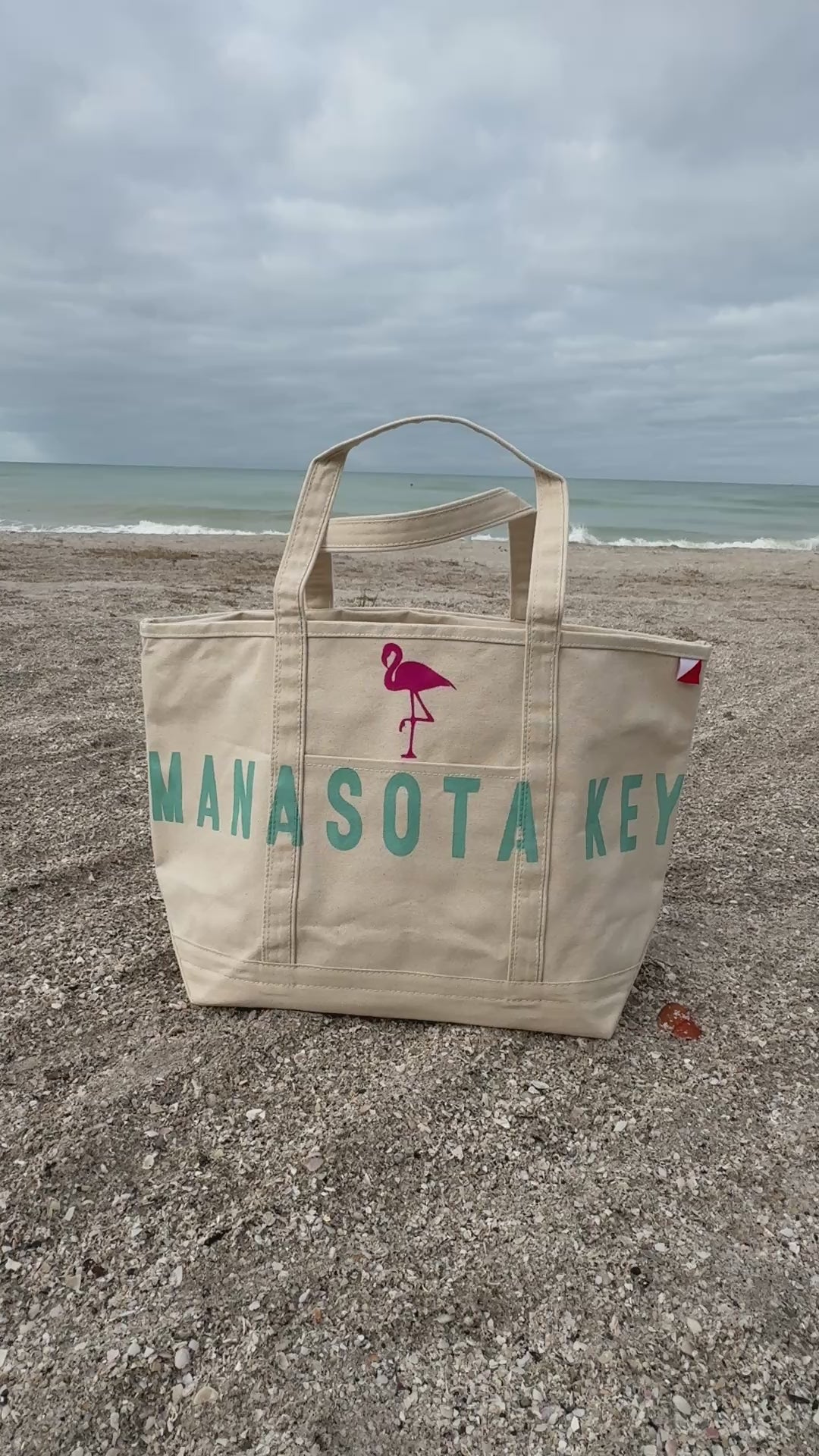 Manasota Key 🦩Large Tote