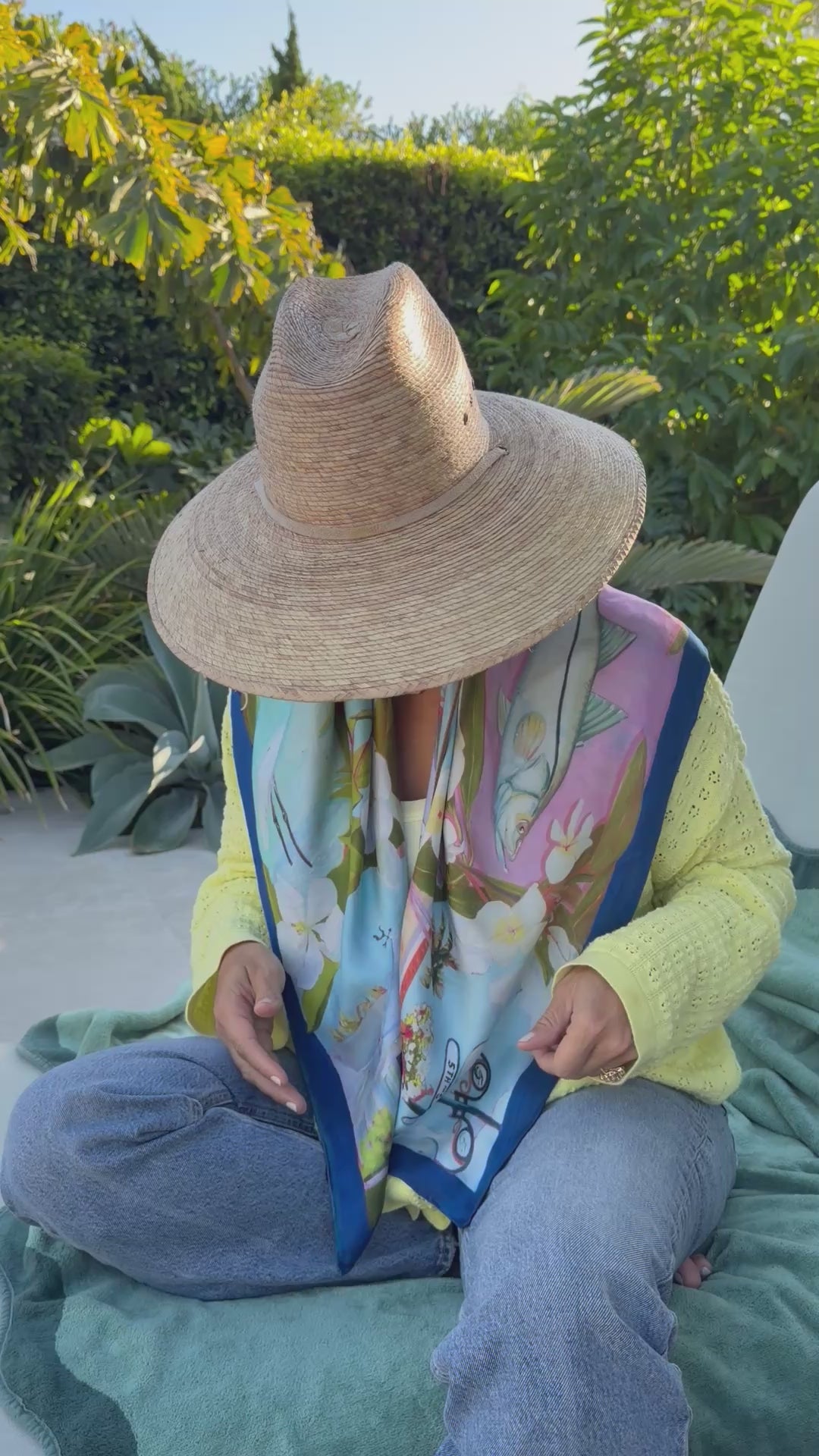 Naples Pier | Silk Scarf – City Dock Indigo